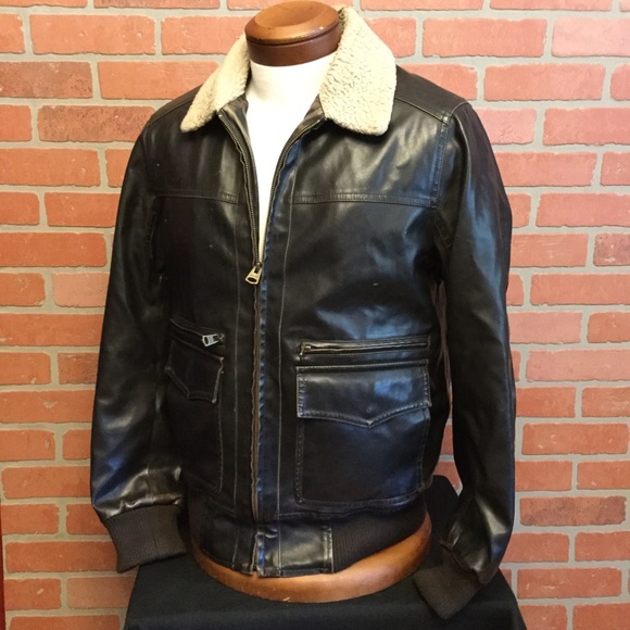 levi mens leather bomber jackets